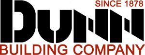 Dunn Building Company logo. Since 1878.